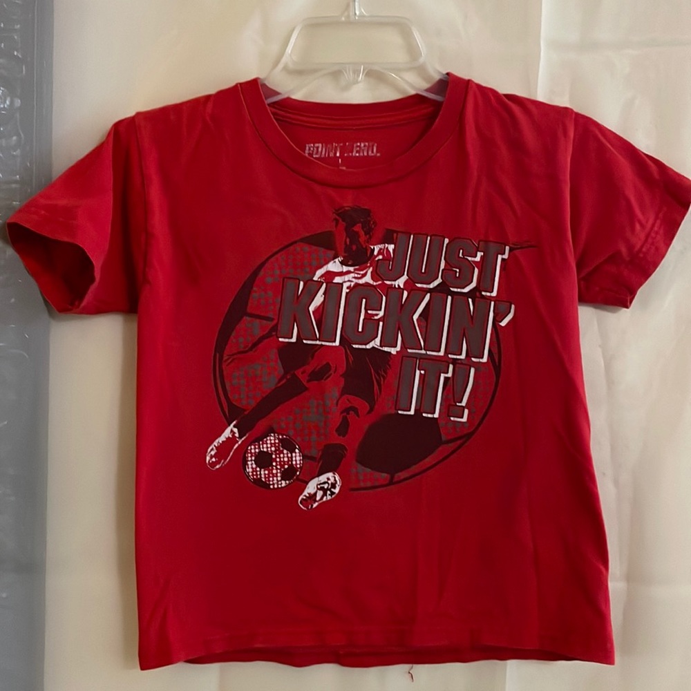 Point Zero tee Boys shirt Large EUC
